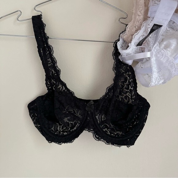 NWT 3 pack Unpadded Stretch Lace Underwire Bras 34C - Picture 6 of 6